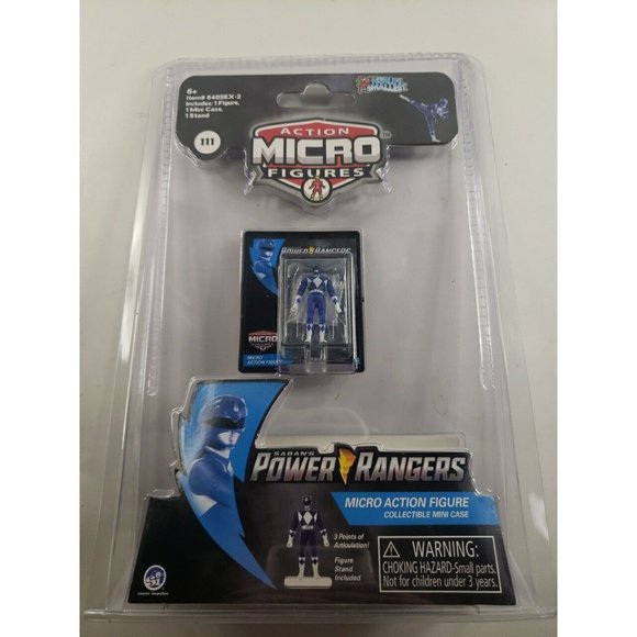 World's Smallest - Micro Action Figure - Saban's Power Rangers Blue Ranger - Picture 1 of 3